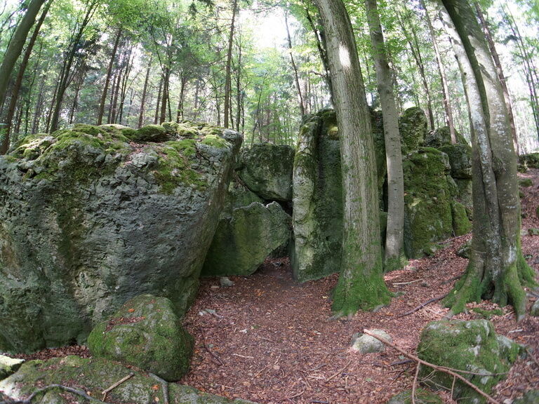 Druidenhain bei Wohlmannsgesees als Wanderziel in der Fränkische Schweiz